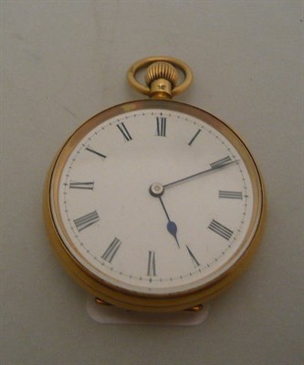 Lot 435 - An 18 carat gold small pocket watch