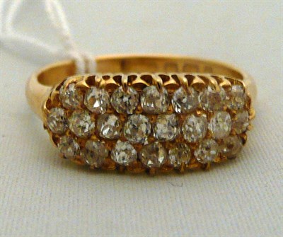 Lot 438 - Gold and diamond set ring