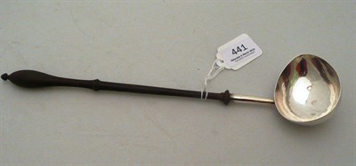 Lot 441 - Silver turned wood punch ladle