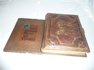 Lot 461 - A 19th century leather-bound musical photograph album and a 'Lloyds Bank' souvenir book