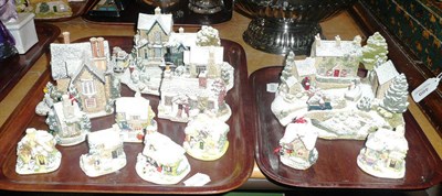 Lot 467 - Twelve Lilliput Lane groups (various sizes) including "Christmas Party" and "Country Christmas"...