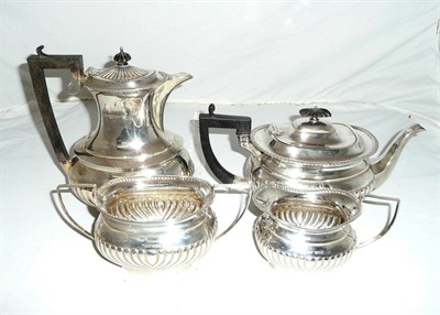 Lot 474 - Silver four piece composite tea and coffee service