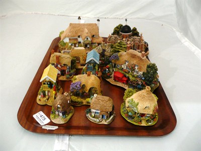 Lot 475 - Twelve Lilliput Lane groups (various sizes) including "The Planetarium" and "Pen Pals" (plus boxes)