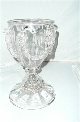 Lot 485 - Victorian glass lamp base