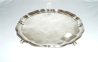 Lot 487 - Silver salver, Harrison Bros & Howson, Sheffield 1942