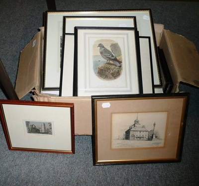 Lot 597 - Quantity framed prints and newspapers (as listed)