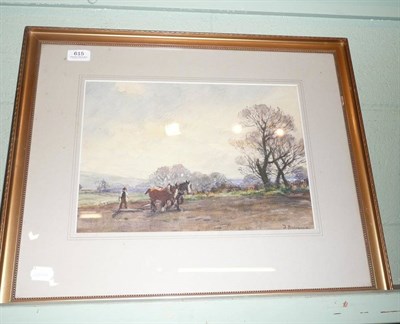 Lot 615 - A gilt framed watercolour bearing false signature