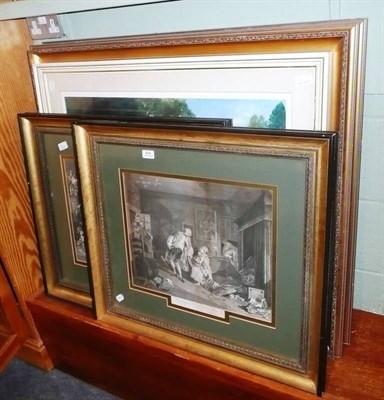 Lot 624 - Two pairs of prints and another (5)