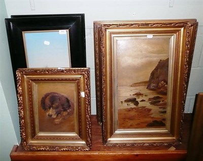 Lot 642 - Three gilt-framed oils and a pair of watercolours of Eastern scenes