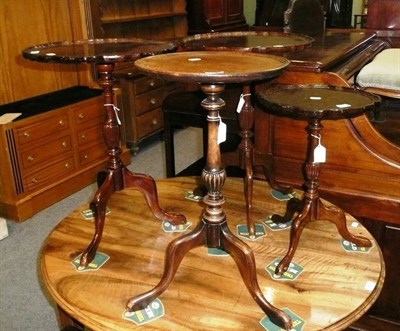 Lot 665 - Four reproduction wine tables