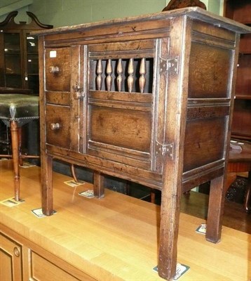 Lot 762 - Reproduction oak food cupboard