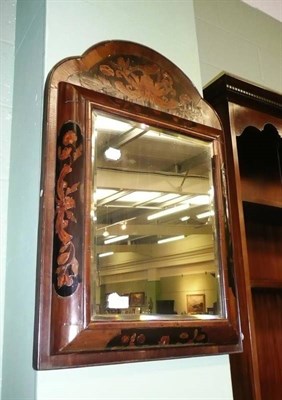 Lot 776 - Inlaid cushion-shaped mirror