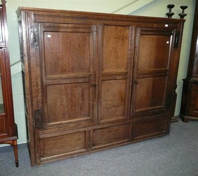 Lot 780 - 18th century oak bacon cupboard