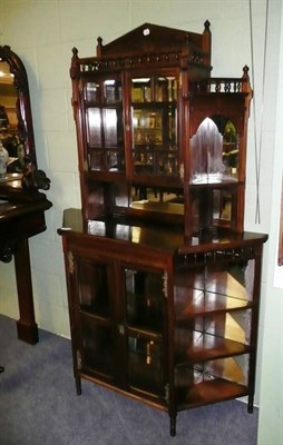 Lot 791 - Late Victorian display cabinet