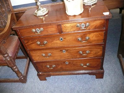 Lot 795 - Georgian mahogany chest of drawers