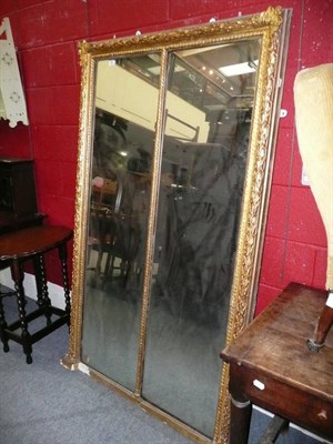 Lot 864 - Gilt overmantel mirror