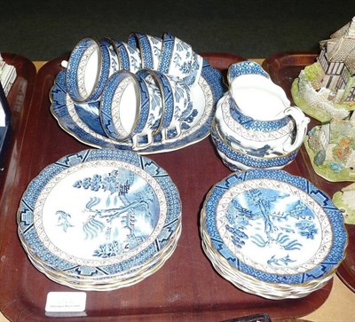 Lot 496A - Booths "Old Willow" six piece tea set