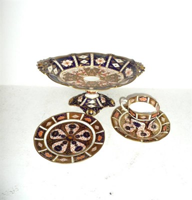 Lot 3 - Royal Crown Derby comport and trio