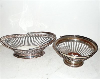 Lot 27 - Wire work fruit basket and another