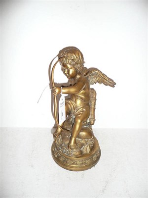 Lot 30 - Bronze figure of a Cupid by Tonks & Co