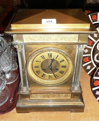 Lot 154 - French striking mantel clock