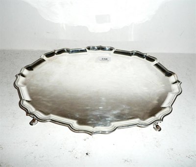 Lot 158 - Silver oval-shaped tray, London assay 1931, approx 39 ounces