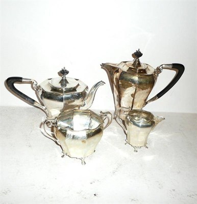 Lot 168 - Four piece silver tea service, Sheffield assay, 1906, approx 46 ounces