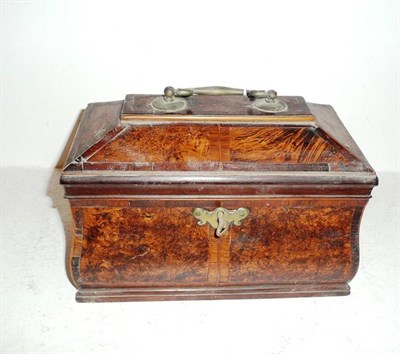 Lot 171 - George II mullberry two division tea caddy