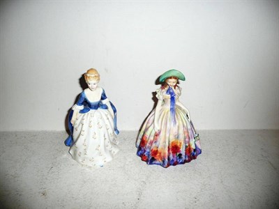 Lot 250 - Two Royal Doulton figures "Easter Day" HN2039 and "Alison" HN2336 (damages)