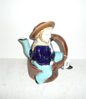 Lot 264 - Manx Majolica teapot