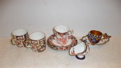 Lot 284 - Small quantity of Royal Crown Derby, eight pieces, and a Coalport miniature cup