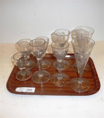 Lot 293 - Eight assorted drinking glasses