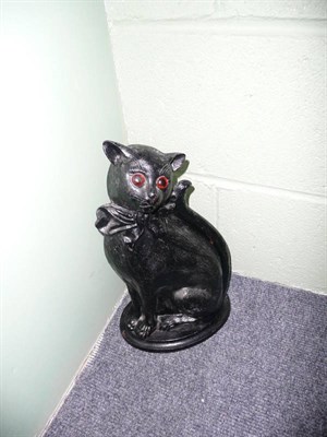 Lot 361 - Cast iron hearth ornament in the form of a cat