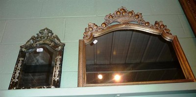 Lot 401 - Two Venetian mirrors (modern)