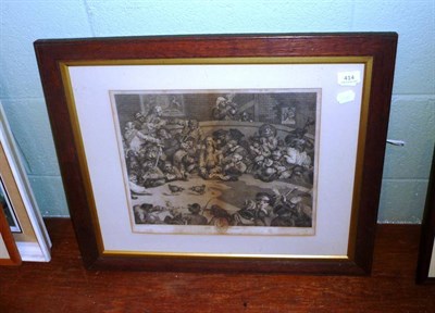 Lot 414 - Framed and glazed Hogarth print