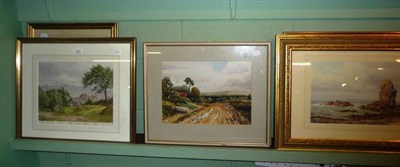 Lot 424 - Four watercolours by J W Barclay and two watercolours by Ruth Collett