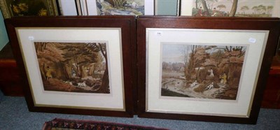 Lot 438 - Set four oak-framed shooting prints