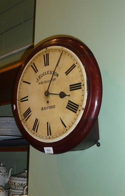 Lot 452 - Wall clock signed J Eggleston