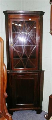 Lot 480 - 19th century free-standing corner cabinet