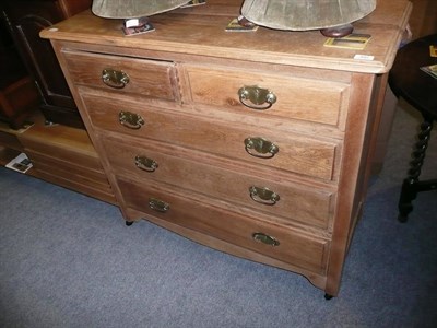 Lot 490 - Oak chest of drawers