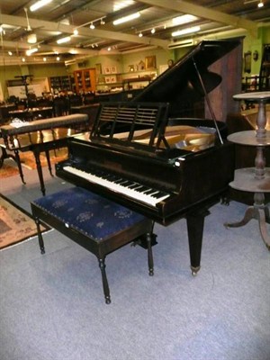 Lot 498 - Baby grand piano and stool