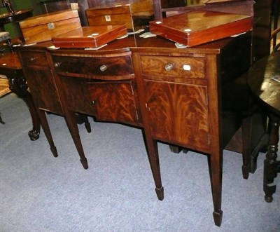 Lot 504 - George III style mahogany sideboard