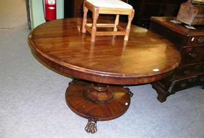 Lot 516 - Victorian mahogany circular breakfast table