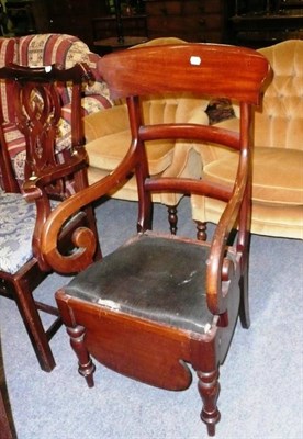 Lot 547 - Victorian mahogany armchair