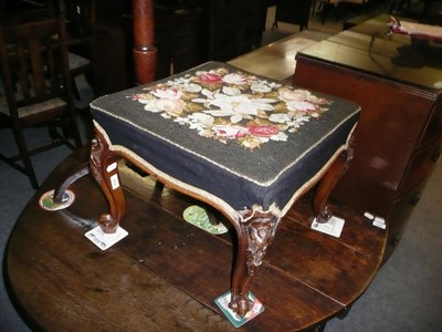 Lot 559 - Woolwork Victorian stool