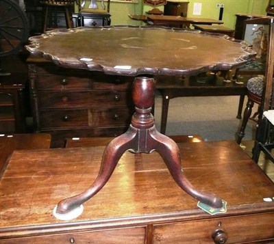 Lot 564 - Tripod table with pie crust top (cut down)