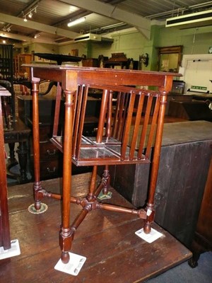 Lot 580 - A Victorian mahogany revolving bookcase side table