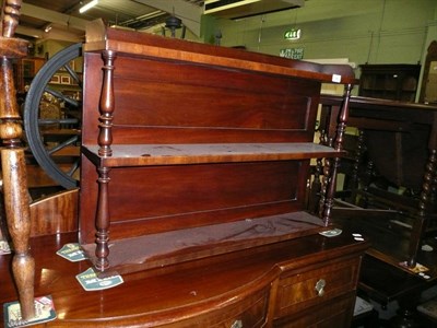 Lot 582 - A set of early Victorian mahogany hanging shelves