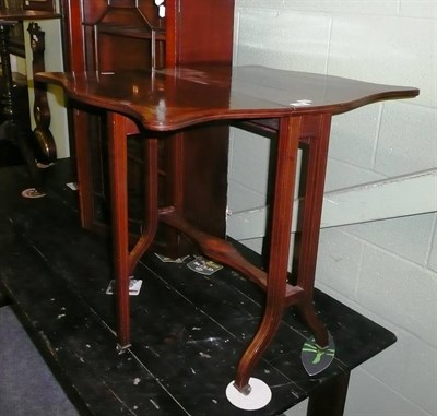 Lot 599 - Victorian mahogany and satinwood banded Sutherland table