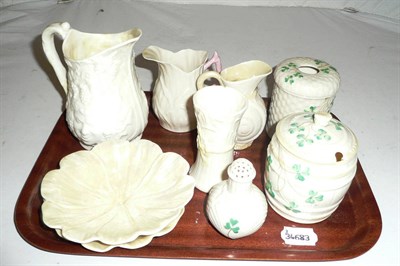 Lot 5 - Tray of assorted Belleek china